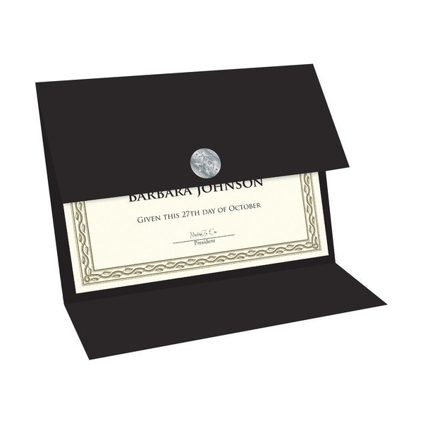 Geographics HOLDER, CERTIFICTE, DBLFLD, BK, 5PK GEO47838 - main